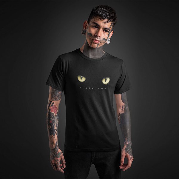 black cat – one7 t shirt