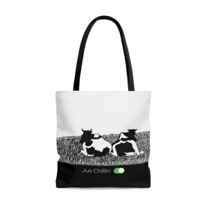 jus chillin unisex tote bag one7 store 1