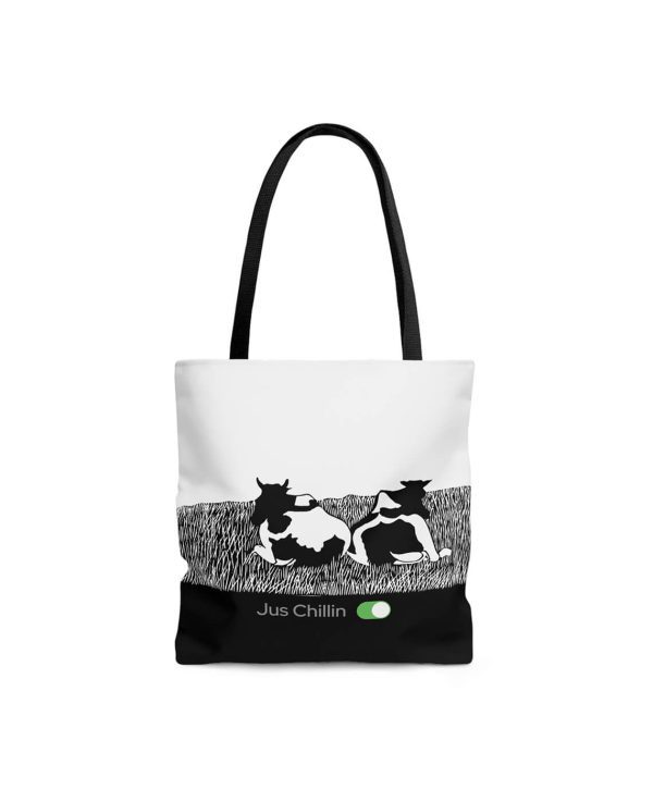 jus chillin unisex tote bag one7 store 1