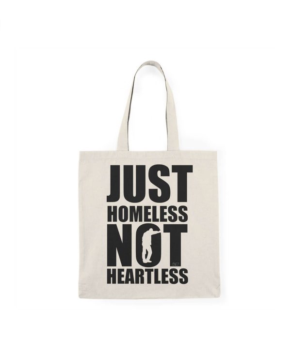 just homeless canvas tote bag one7 store 1