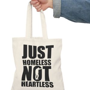 just homeless canvas tote bag one7 store 3