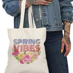 spring canvas tote bag one7 store 1