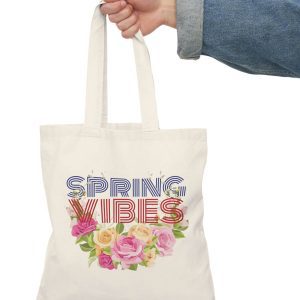 spring canvas tote bag one7 store 2